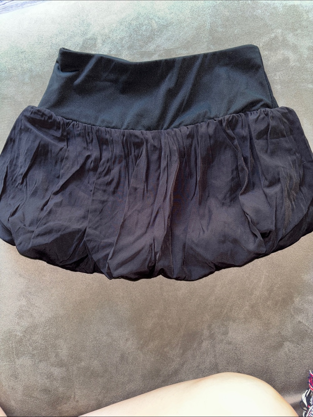 Women’s Black Bubble Skort with Wide Waistband